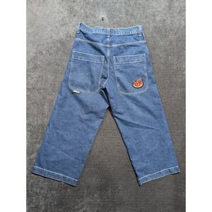 JNCO Twin Cannon Classics Dark Stone 26 Inch Leg Wide Baggy Jeans 34W 30L 2213